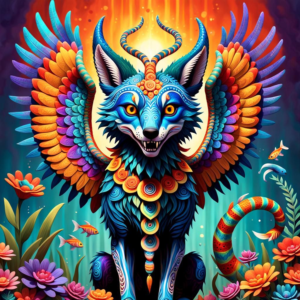 Oaxaca Art Alebrije Hybrid Creature