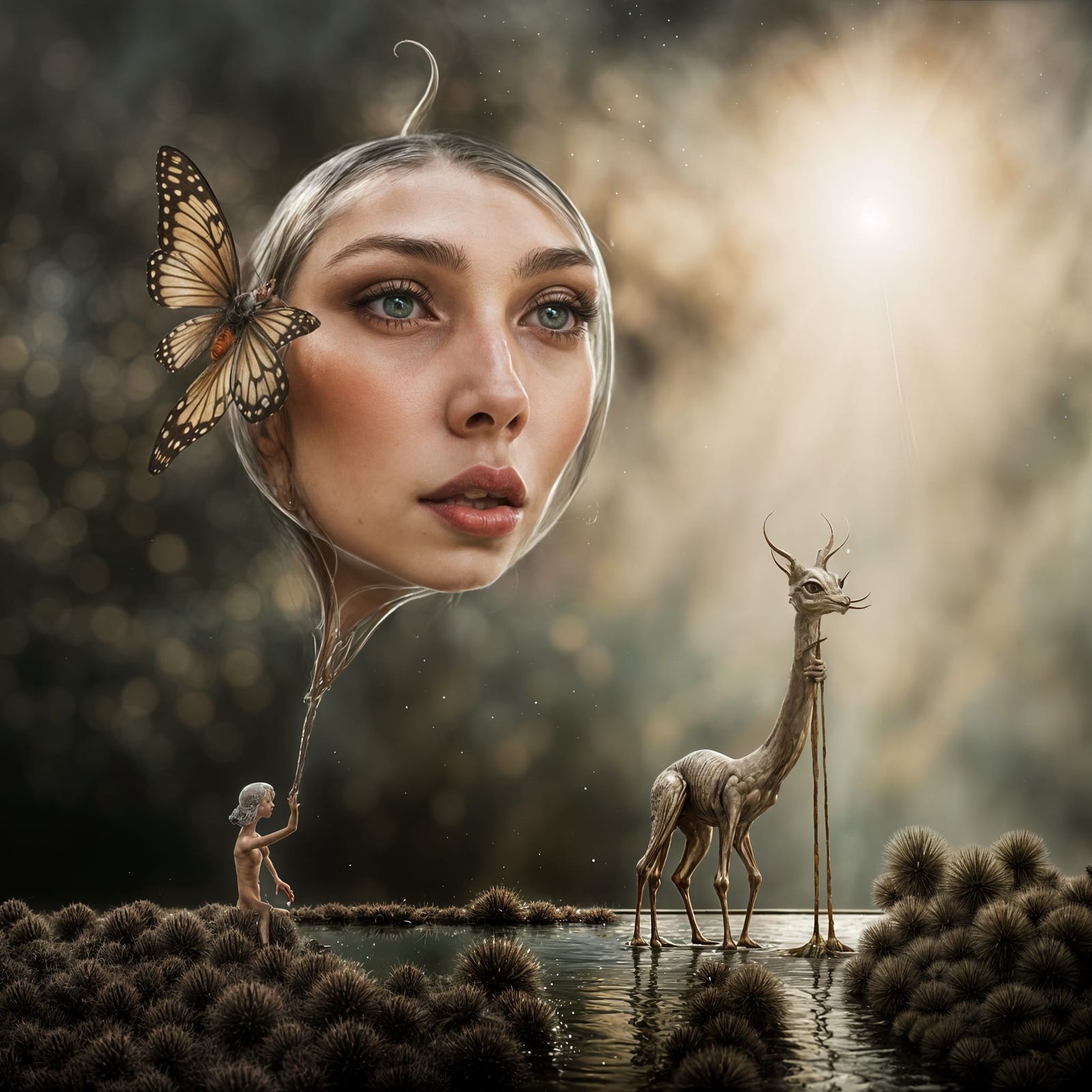 Eldritch Alien Pets in Dreamy Glazed Style