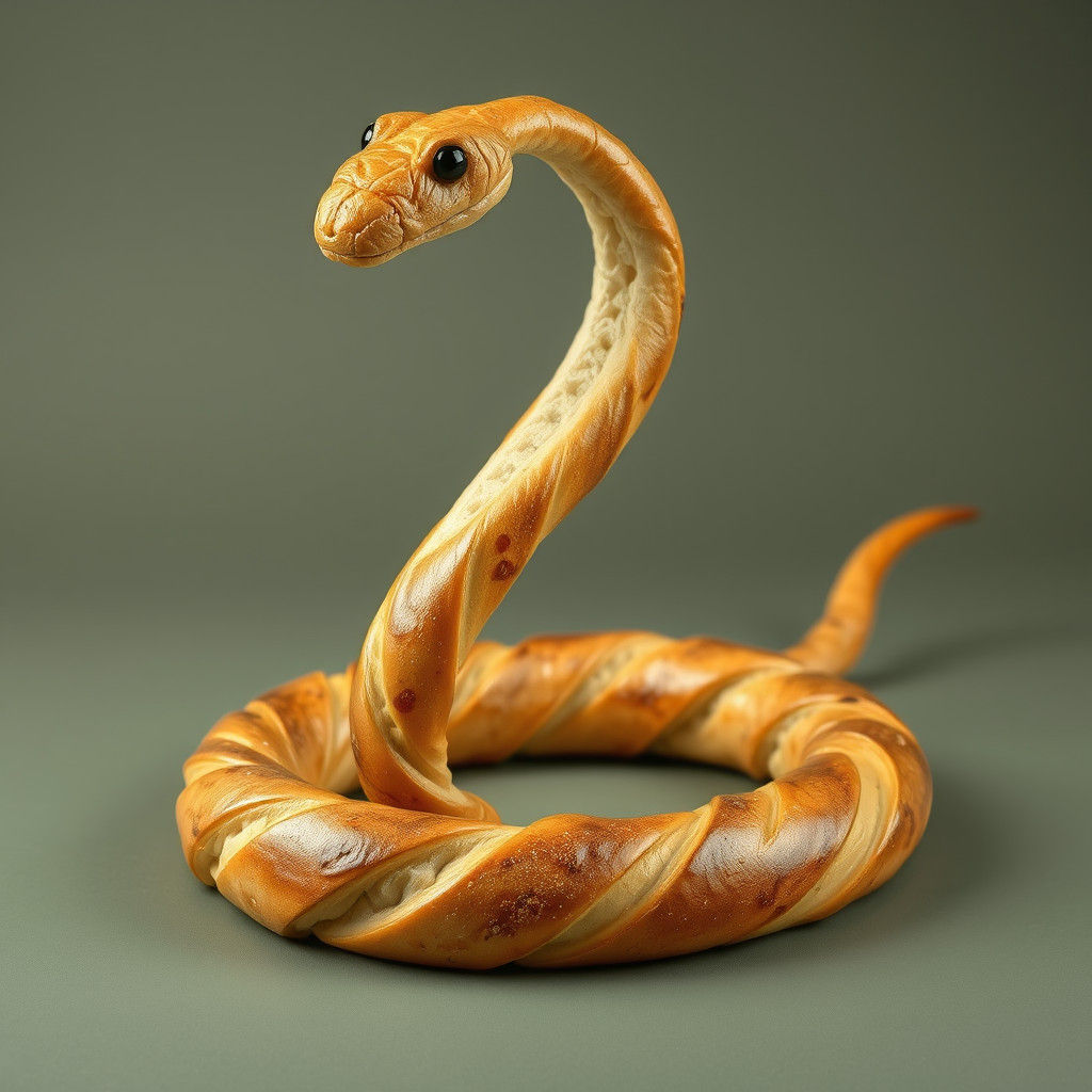 Baguette Snake: A Deliciously Funny Image