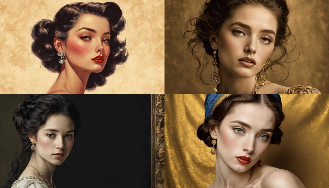 Exquisite Diva Portrait in Close-Up