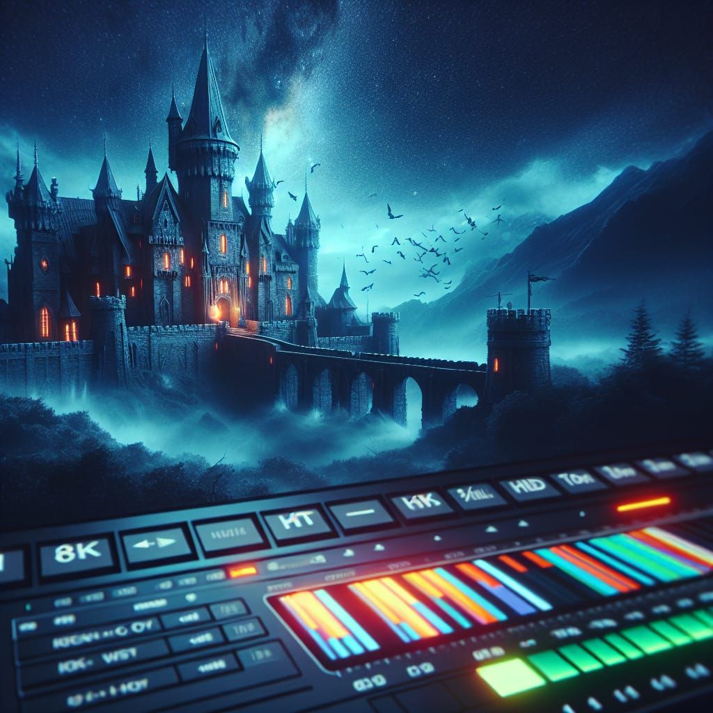 Ethereal Witch's Castle in Cinematic Horror