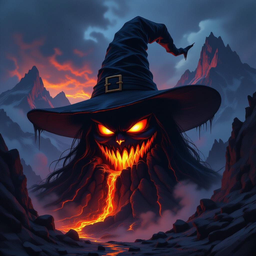 Colossal Witch Hat Lair on Mountain