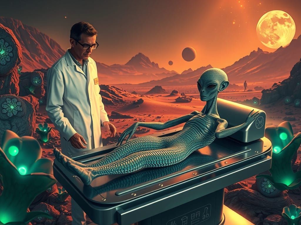 Ancient Martian Receiving Interstellar Therapy in a Breathta...