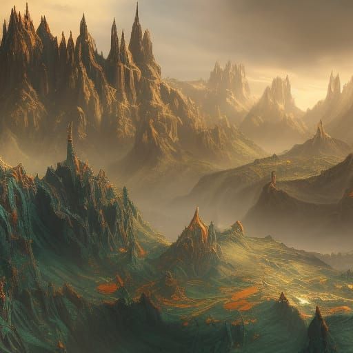 Fantastical Tiara in Detailed Matte Painting