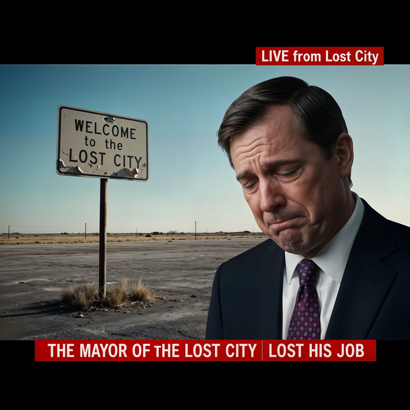 Sad Mayor Interviewed on CNN Live News Broadcast