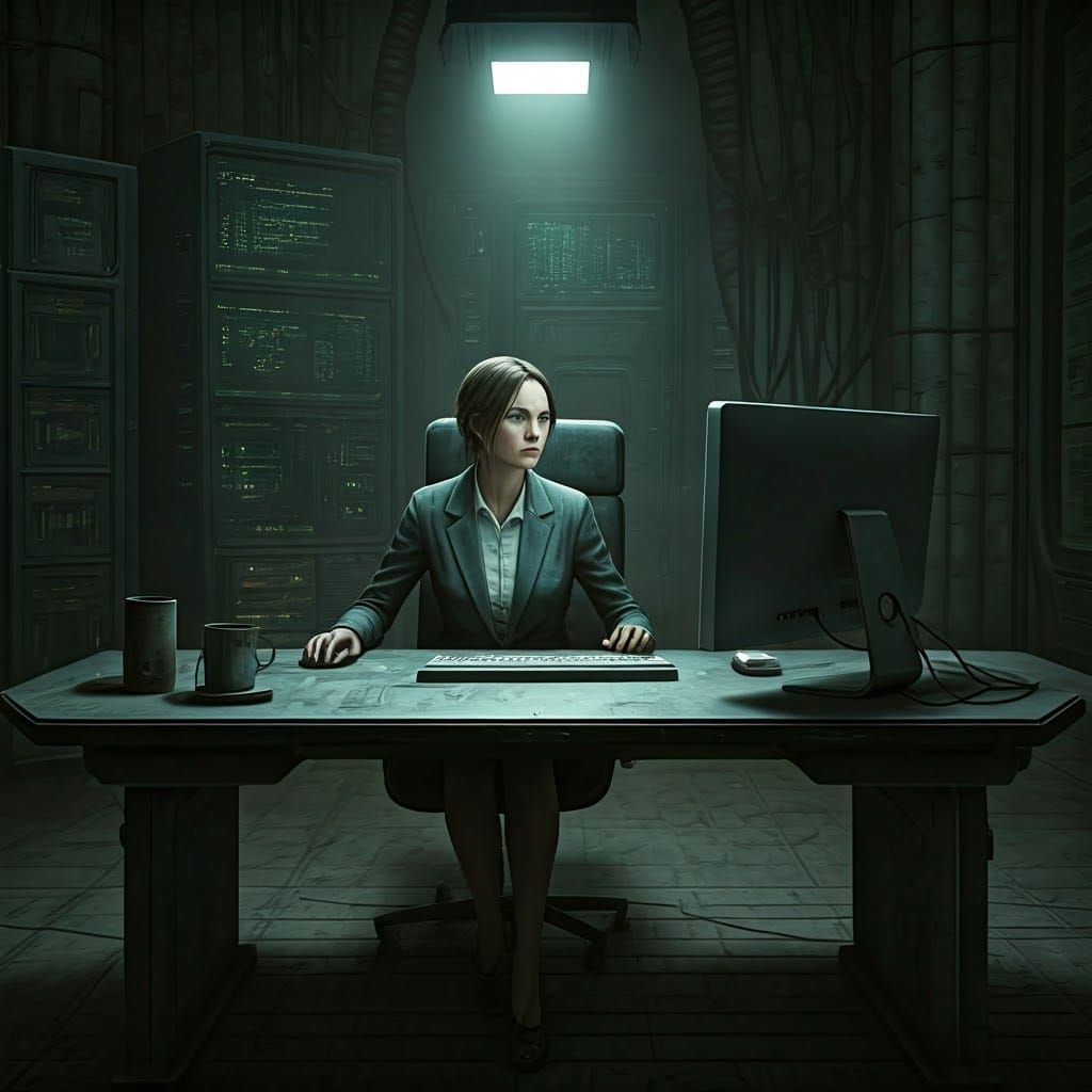 Corporate Despair in a Dystopian Lair