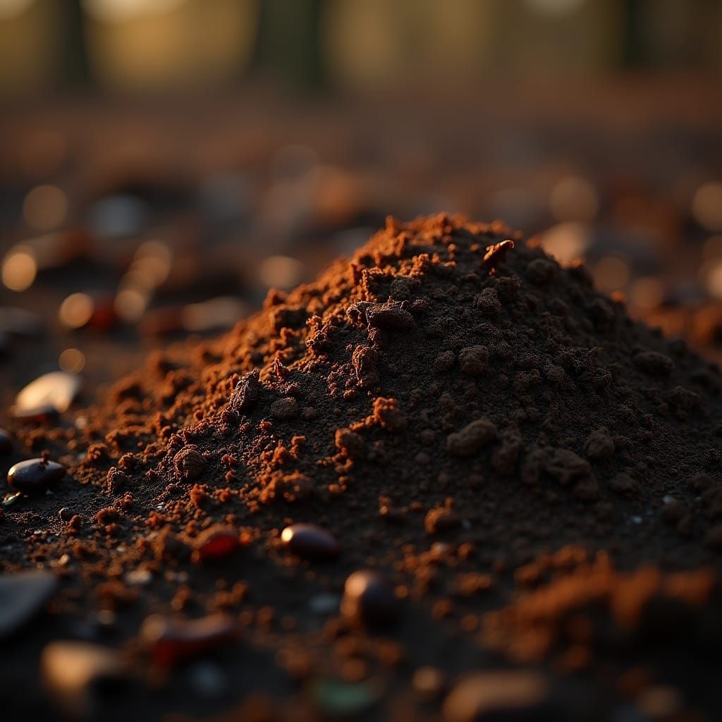 Detailed Dirt Mound in Realism Style