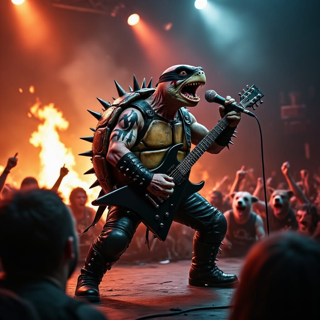 Heavy Metal Turtle Concert: CGI Style