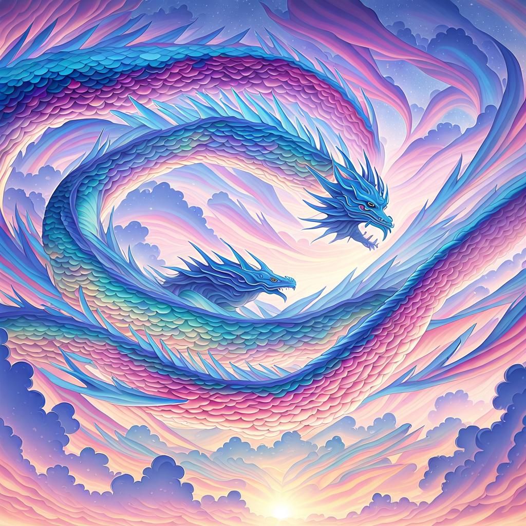 Ophanim Dragon Soaring: Anime Key Visual