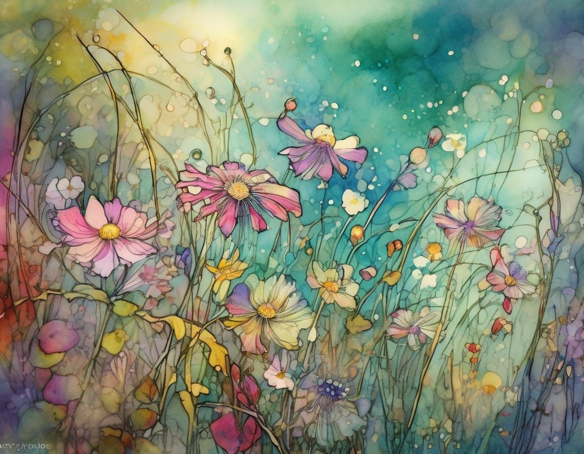 Wildflower Blooms in Vibrant Colors