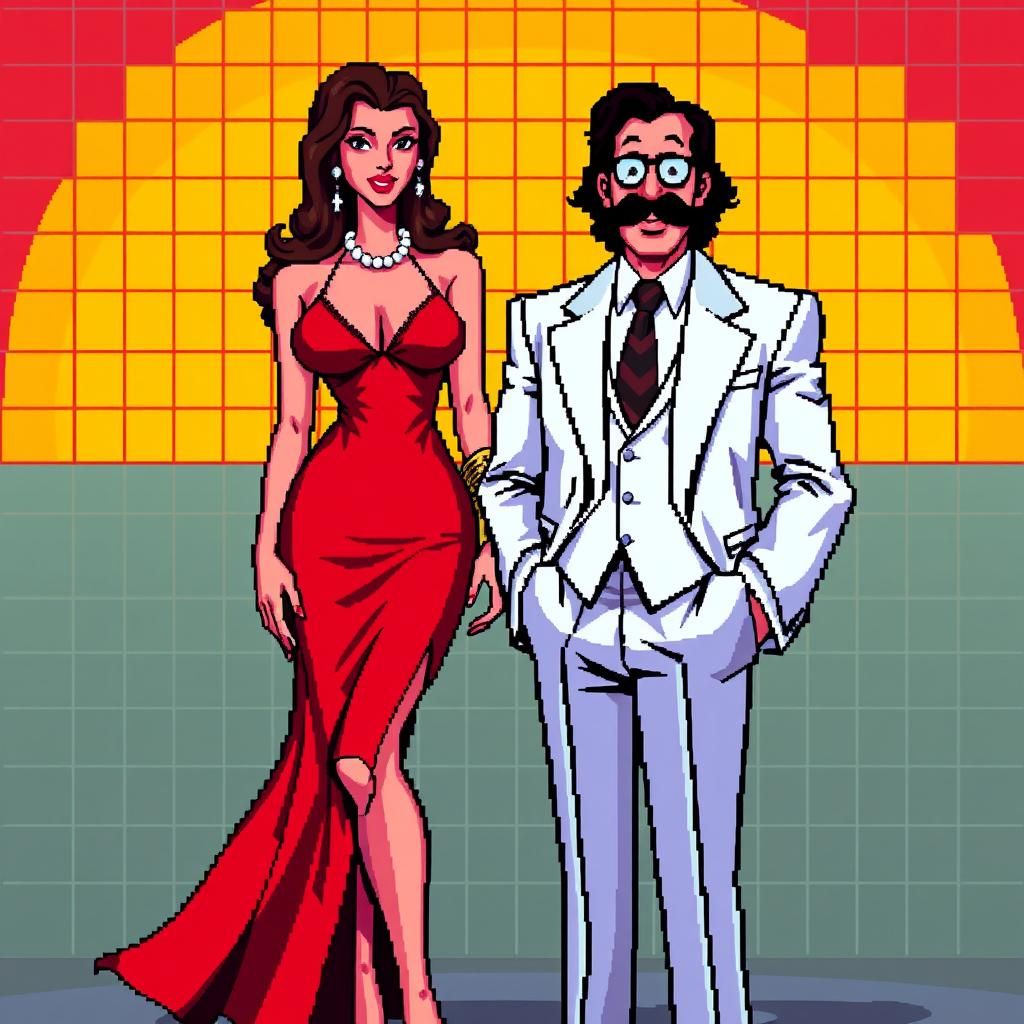 Leisure Suit Larry in 8-bit Style