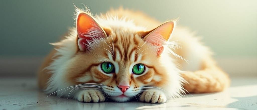 Ethereal Watercolour Cat for National Cat Day