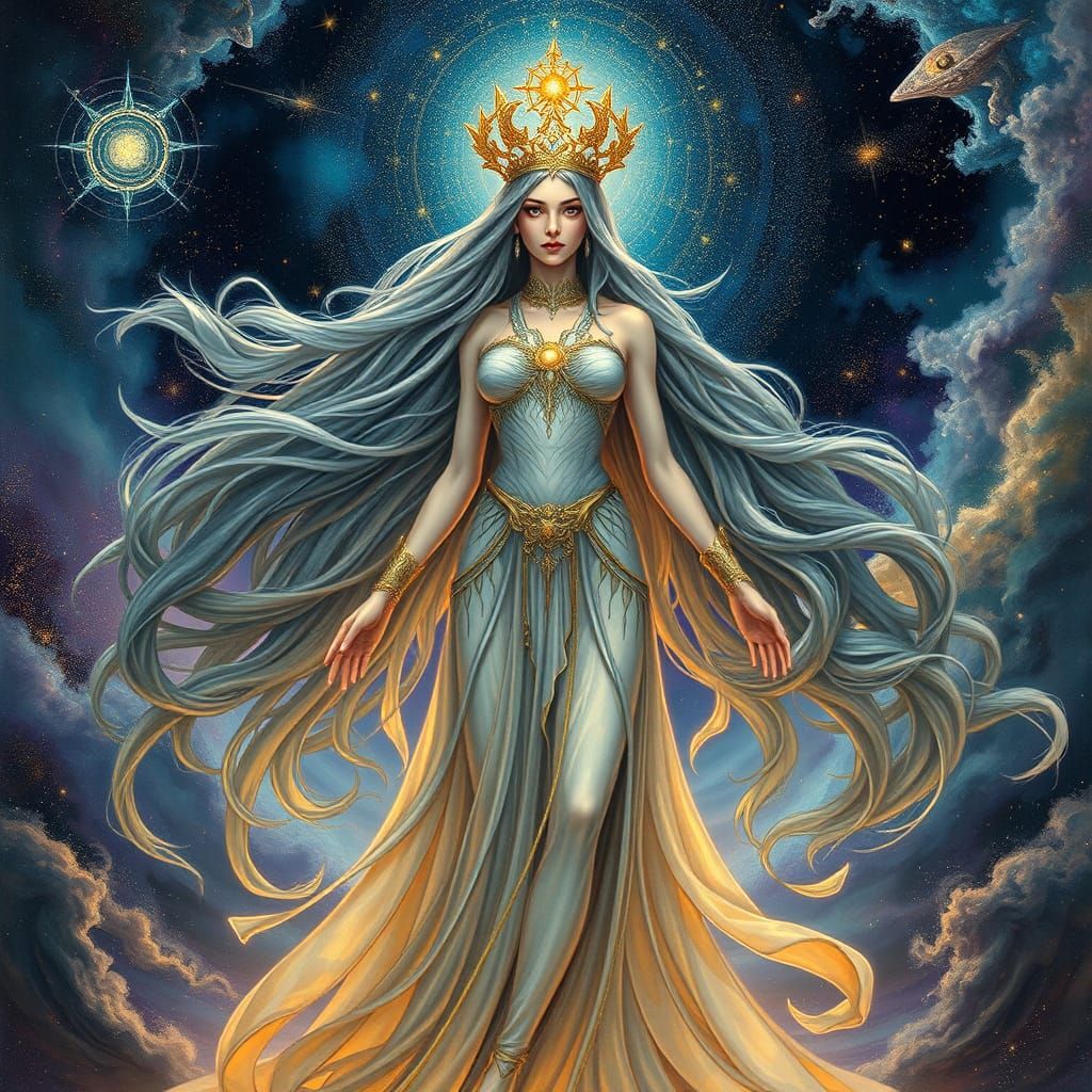 Cosmic Empress Radiates Stellar Elegance