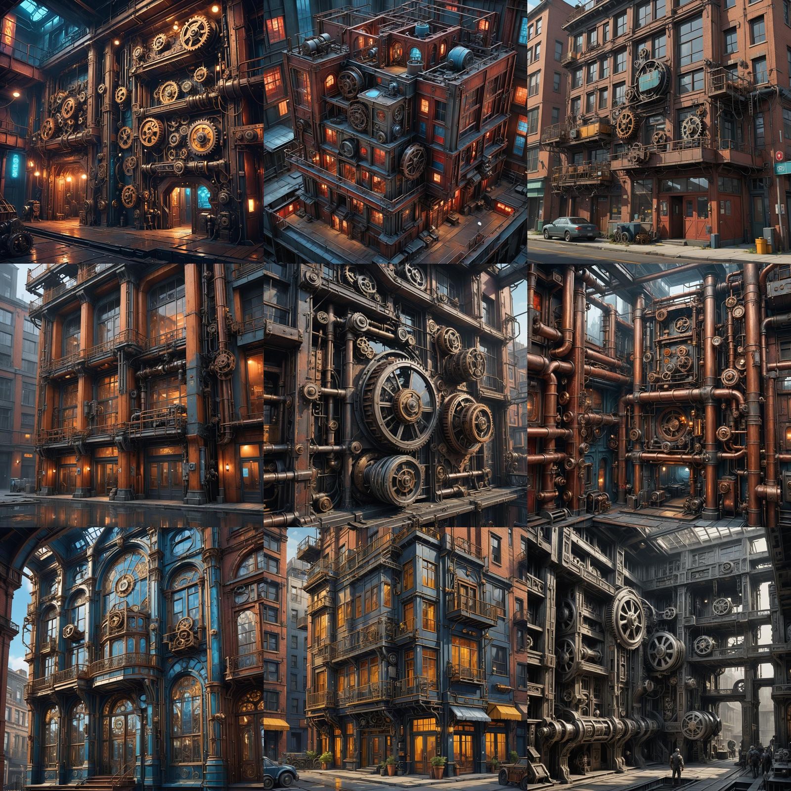 Small Theater With Moving Mechanical Facade