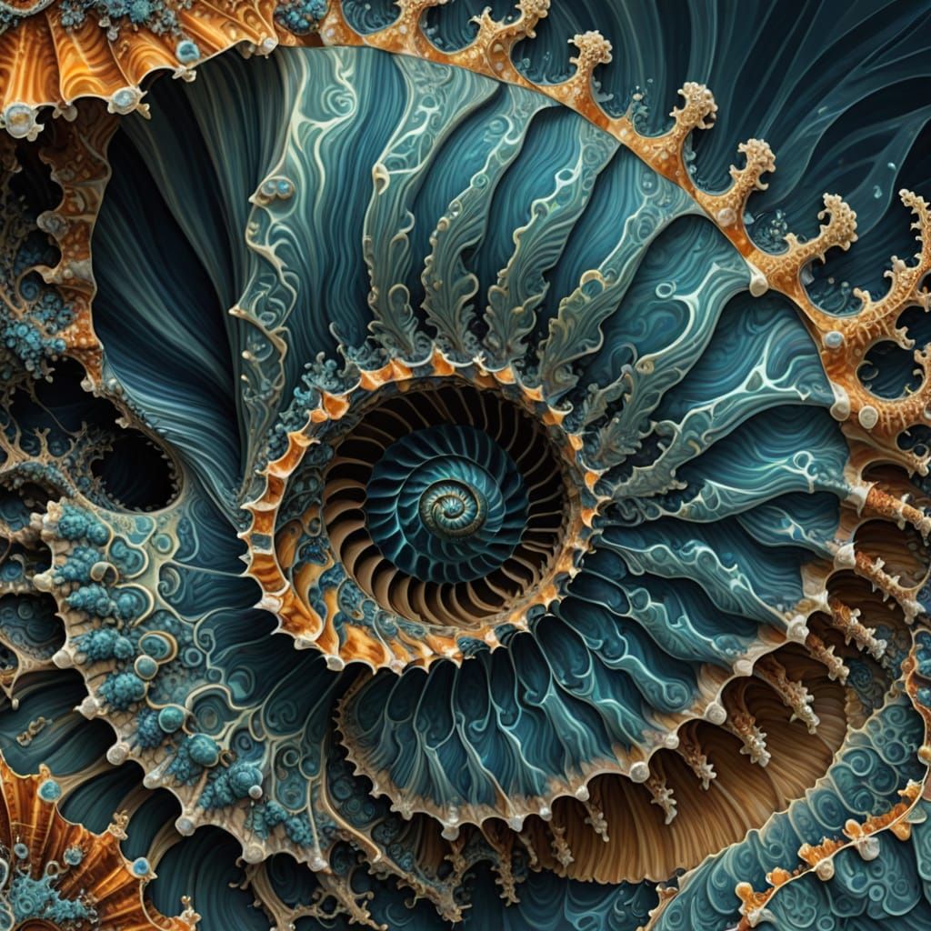Fractured Shell: A Mandelbrot Set Masterpiece
