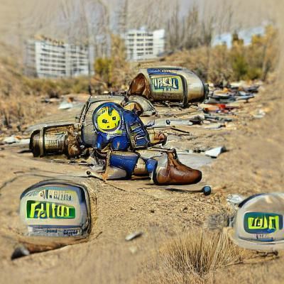 AI Generated Nuclear Fallout Scene