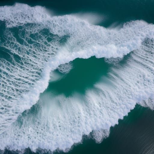 Golden Ocean Aerial View: Hyper-Realistic Photography