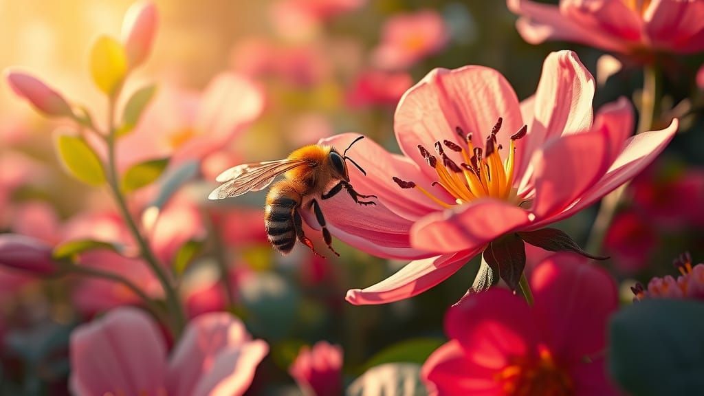 Enchanted Summer Garden in Fantastical Detail