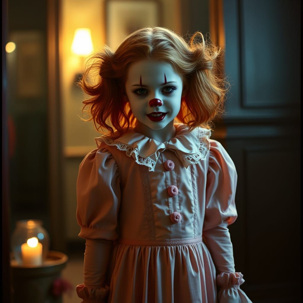 Steampunk Pennywise: Young Girl in Elegant Dress