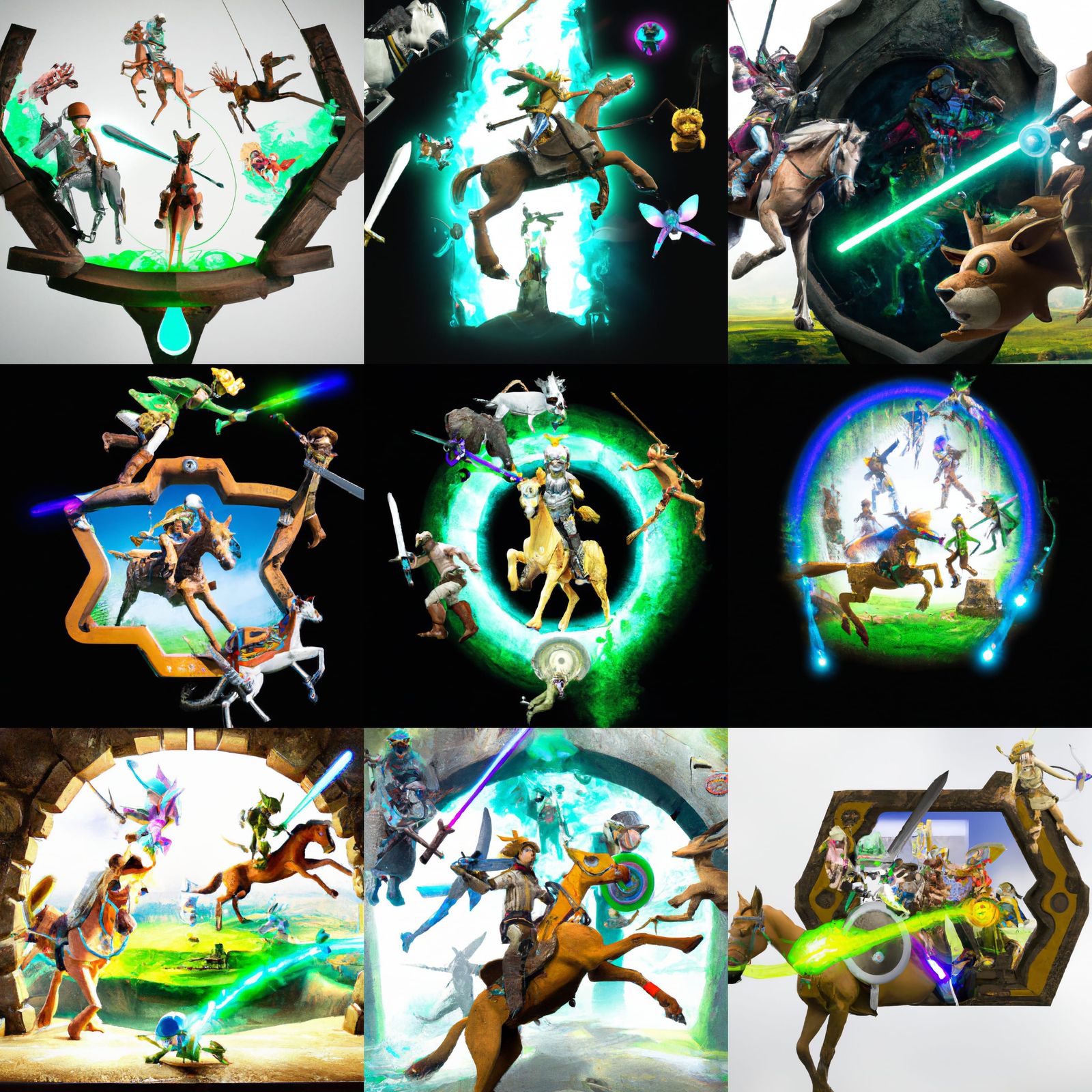 Link and Epona Portal Crossover in HD