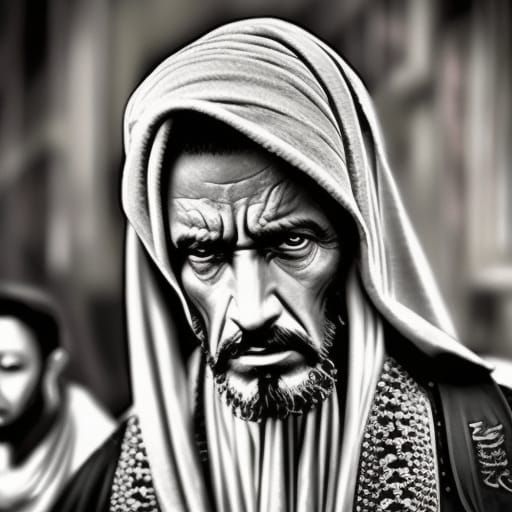 Jafar Portrait in Horror Style