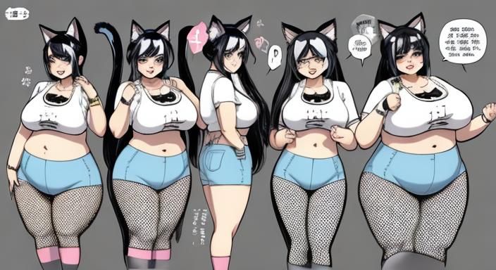 Anime Girl Weight Gain Comic Strip