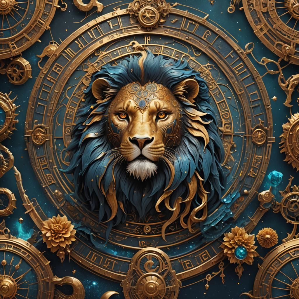 Zodiac Leo in Detailed Fantasy Concept Art