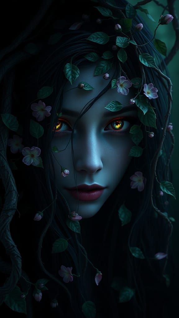 Ethereal Woman in Enchanted Forest: 3D Game Cinematic