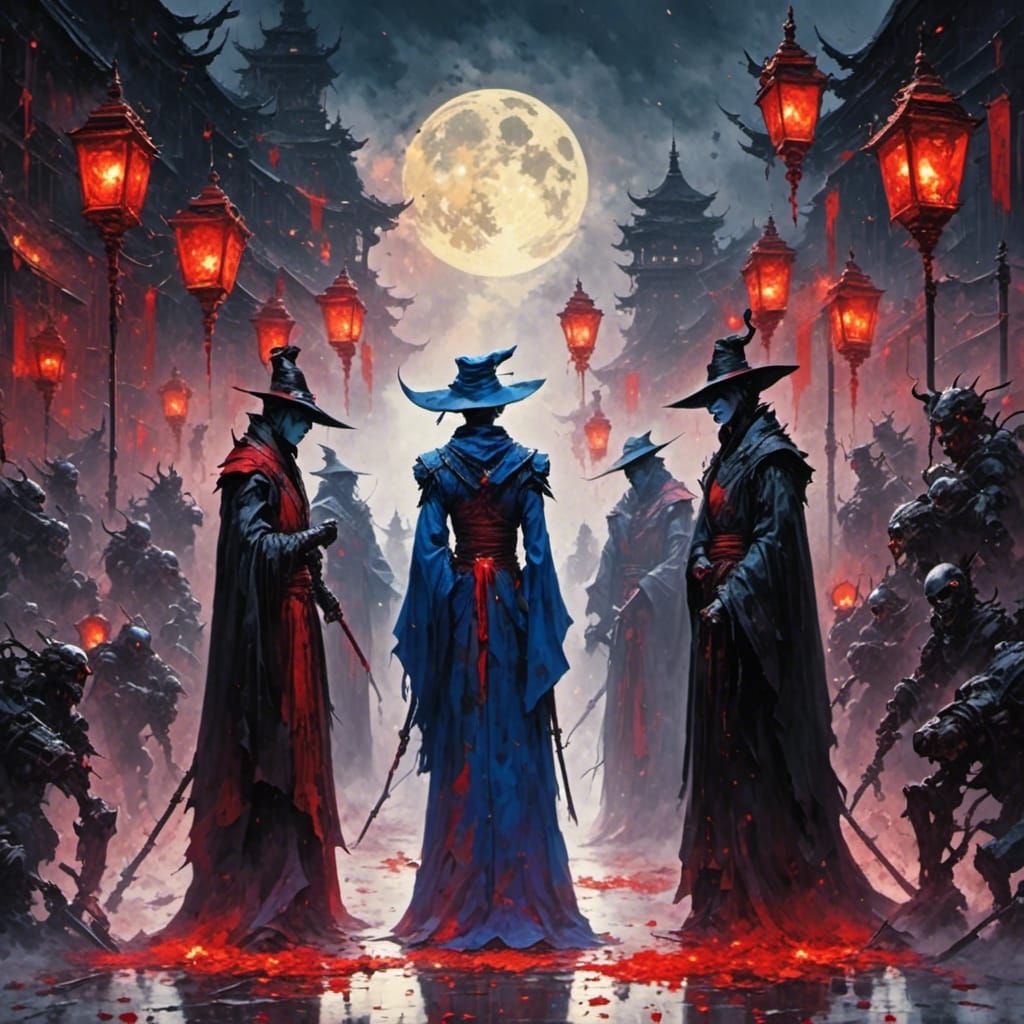 Steampunk Glitch Portrait in Mixed Media Style