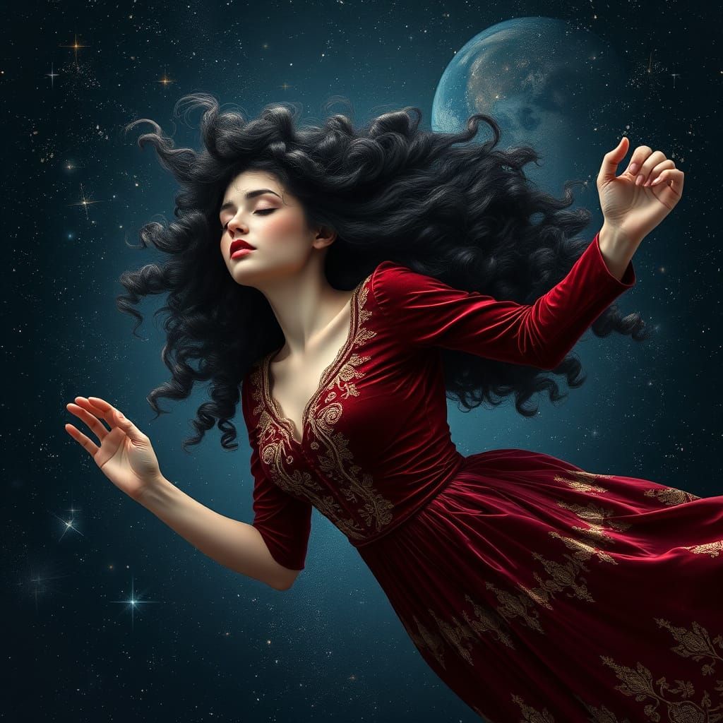 Ethereal Dreamer in Space