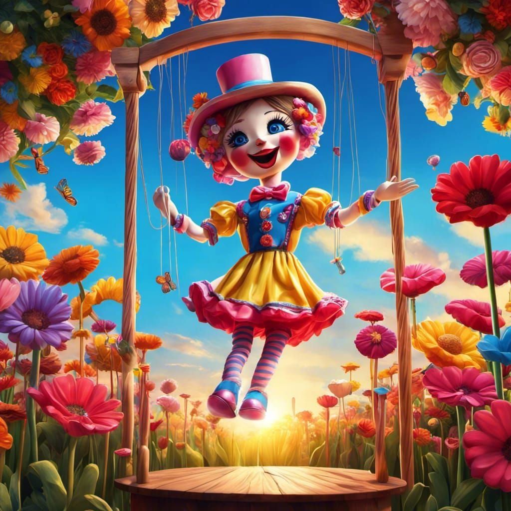 Candy Art Marionette in Candyland Style