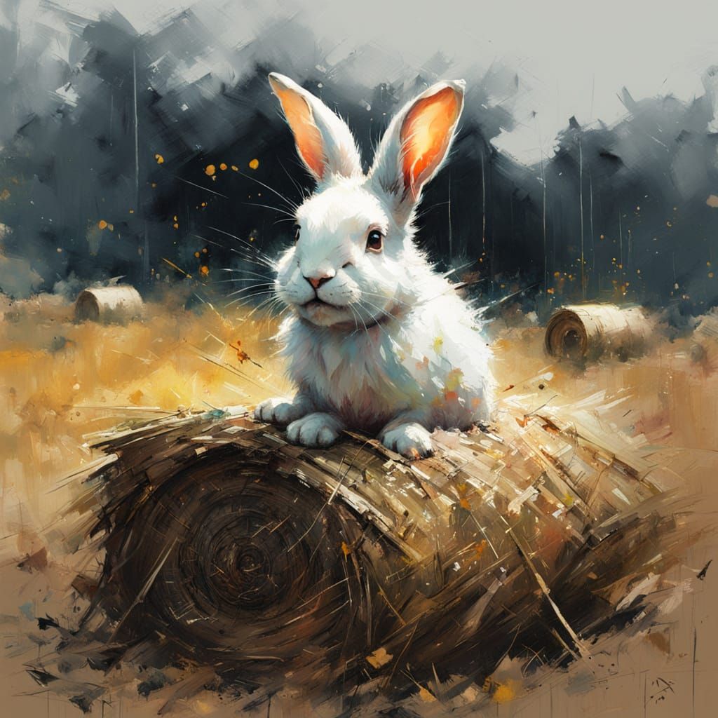 HAY BALE BUNNY 