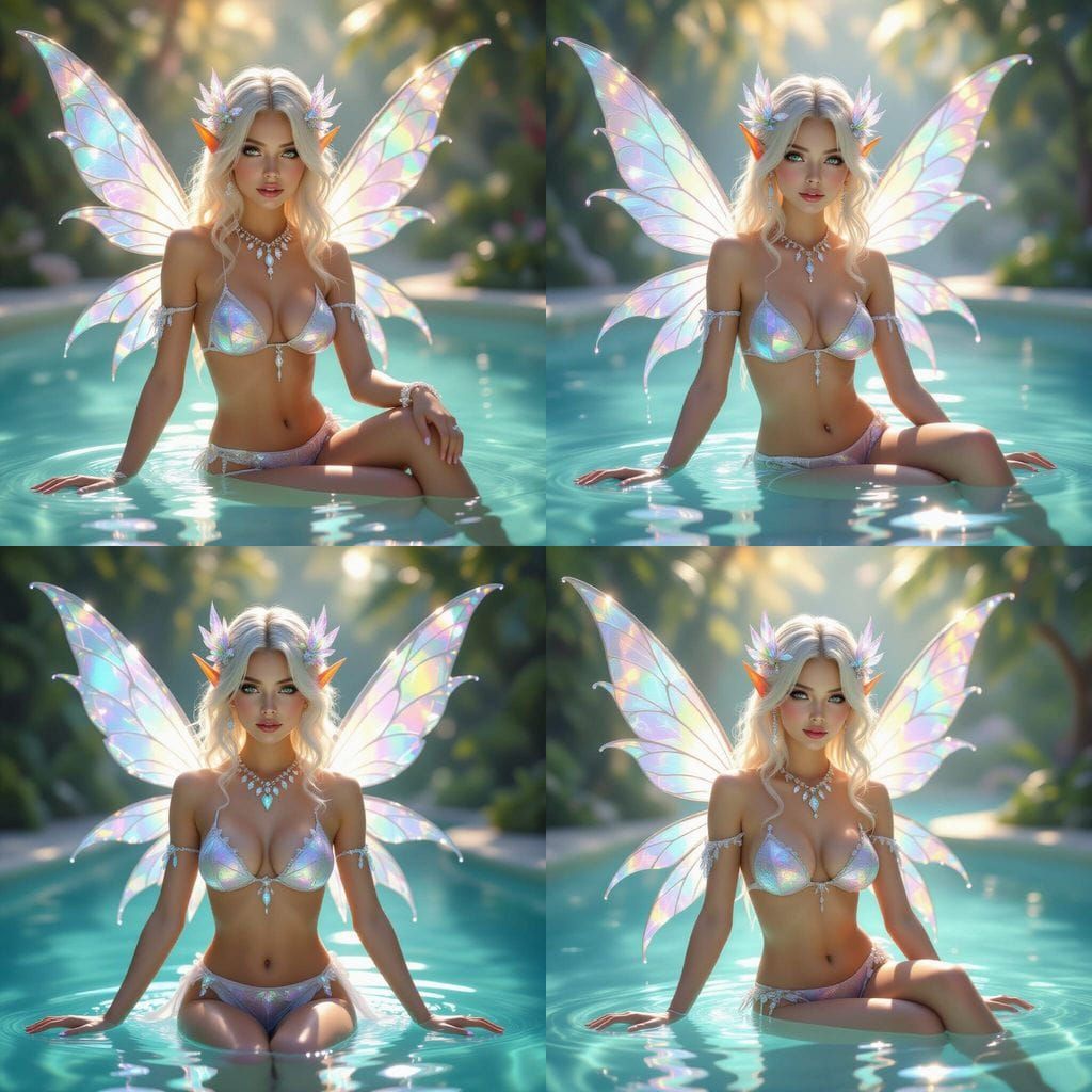 Crystal Fairy Princess in Golden Hour Light