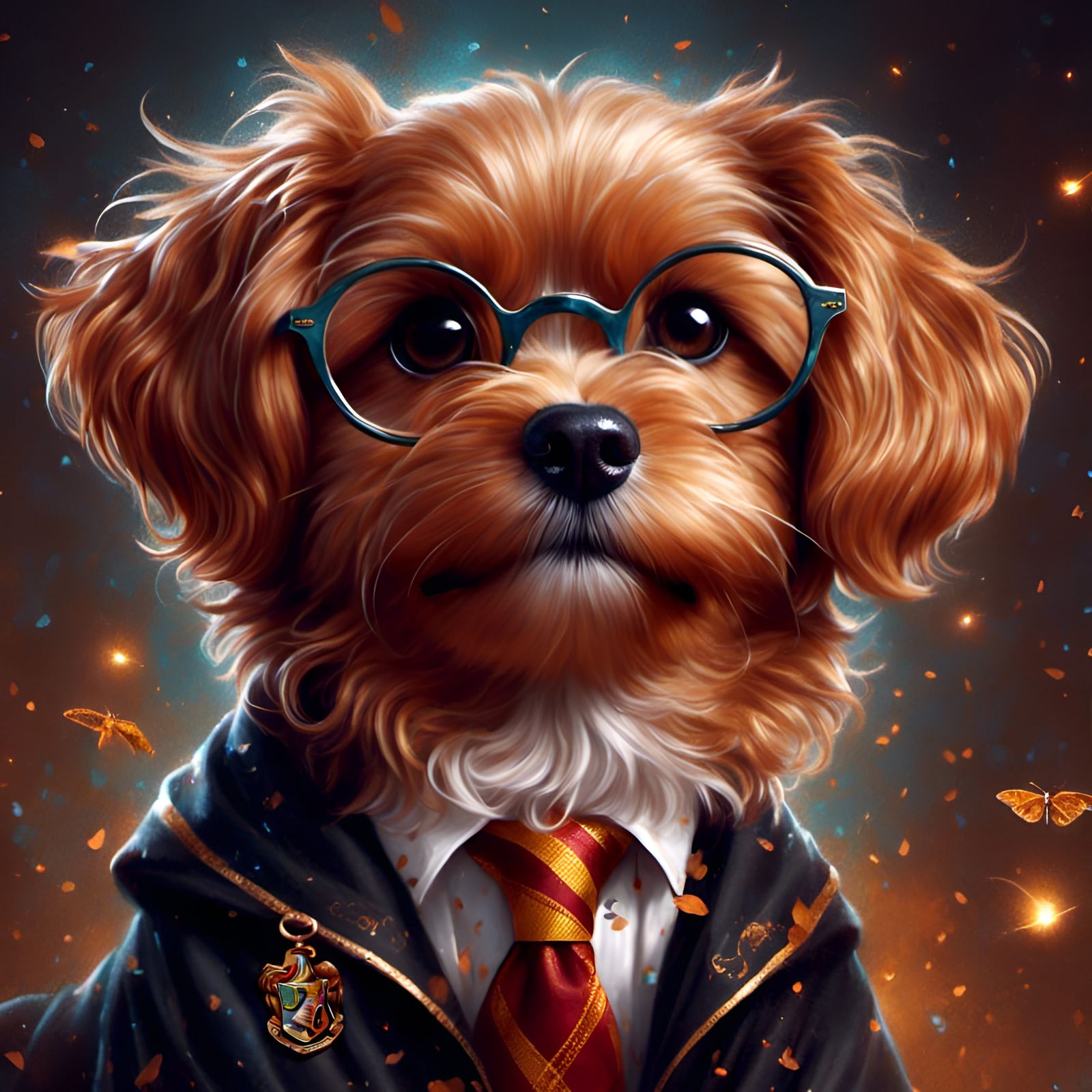 Harry Potter as Adorable Dog Portrait