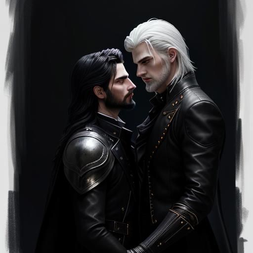 Passionate Vampire Kiss in Moody Chiaroscuro