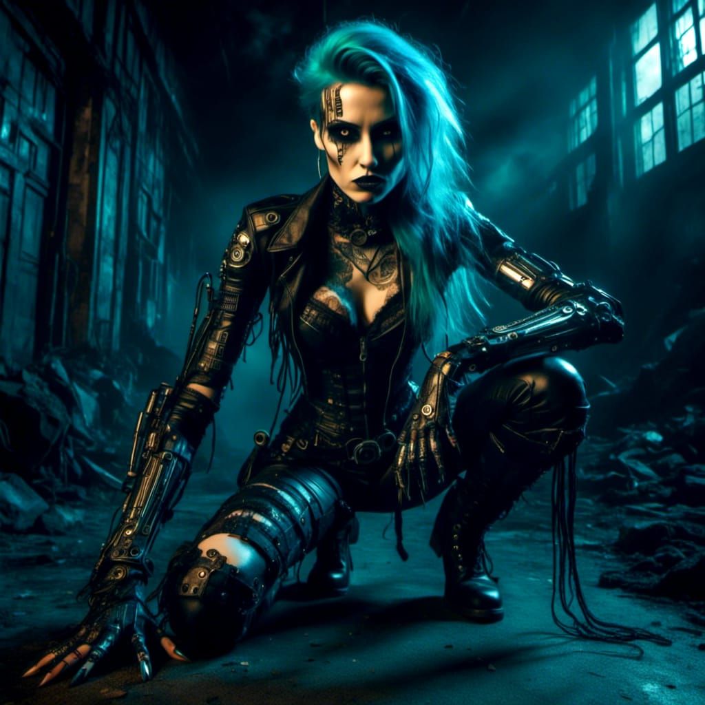 Cyberpunk Goth Portrait