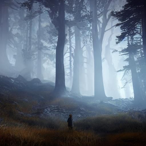 Adventurers Gather at Misty Mountain Foot: Fantasy Art