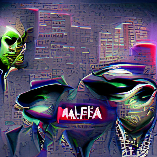 Cartoon Alien Mafia Boss Character Design