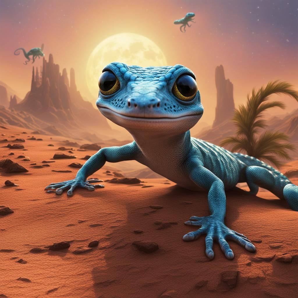 Gecko Hybrid Thrives on Alien Planet