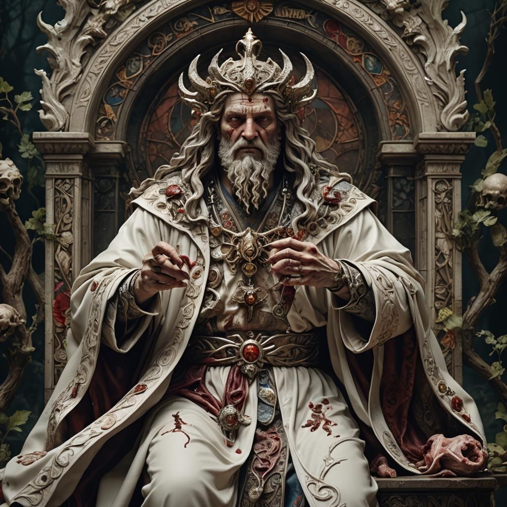 Sevil God of Meat and Bones in Rembrandt Style