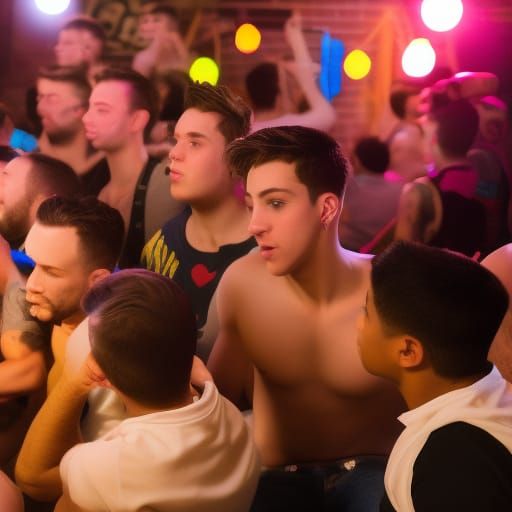 Gay Frat Party: Natural Light Photography