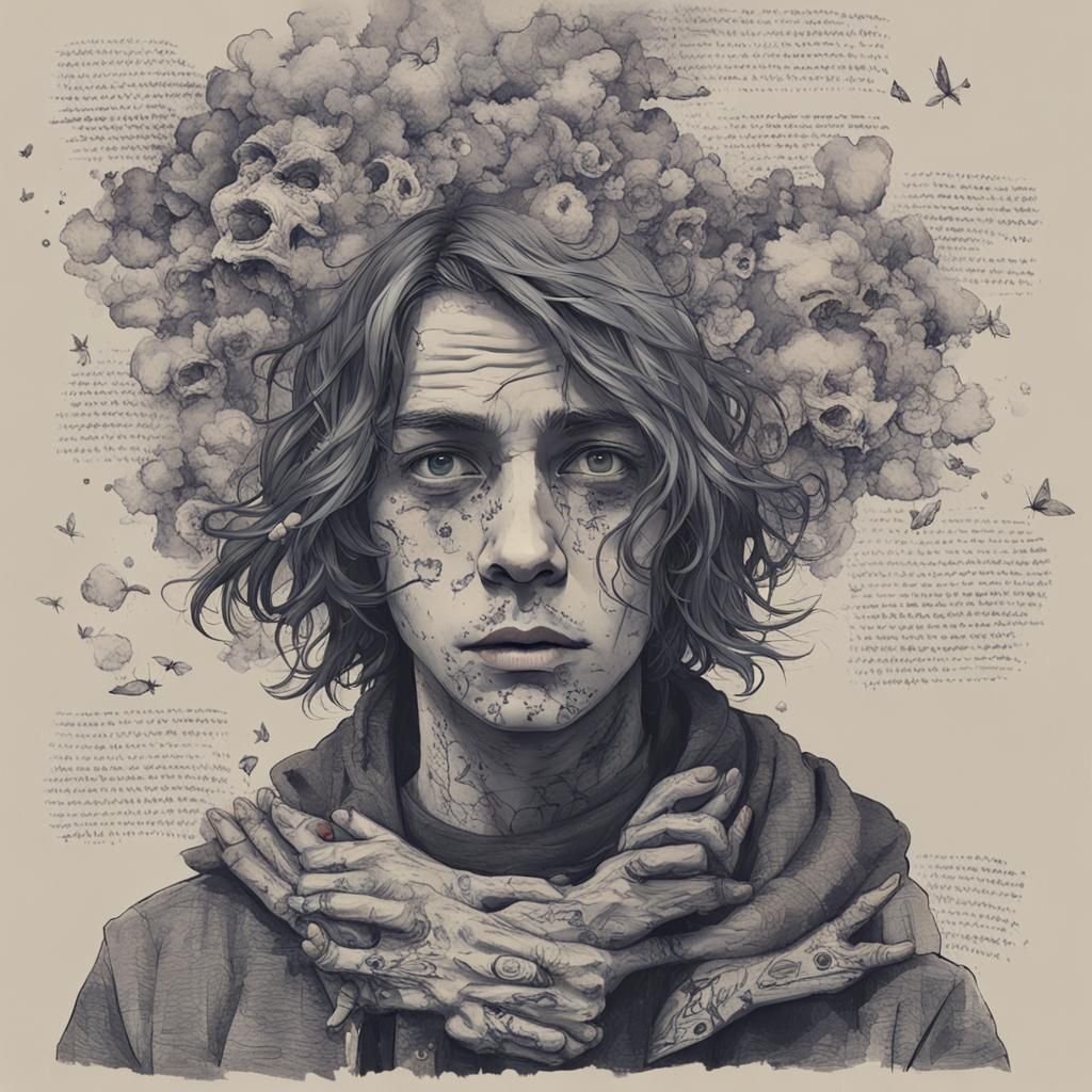 Hyperrealistic Rose Portrait: A Splash Art Concept