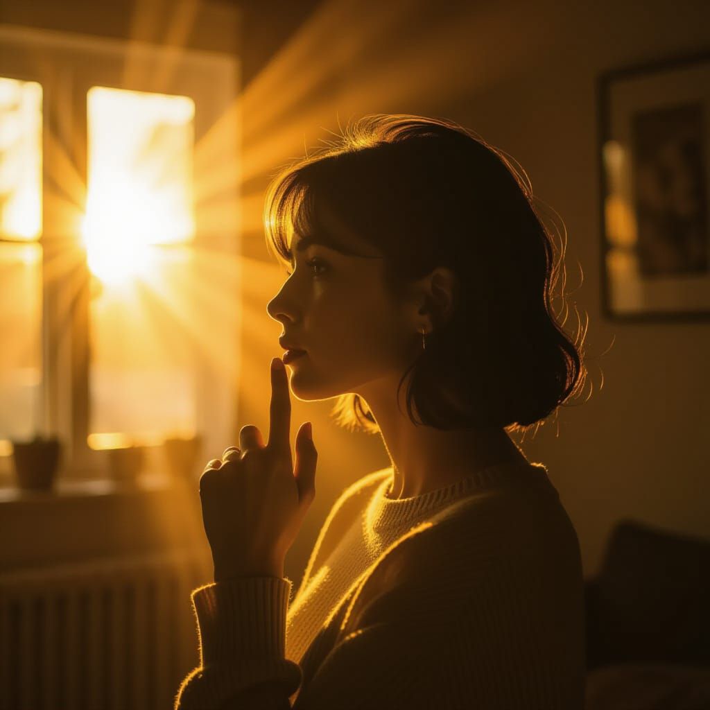 Golden Hour Silence: Cinematic Light and Shadow