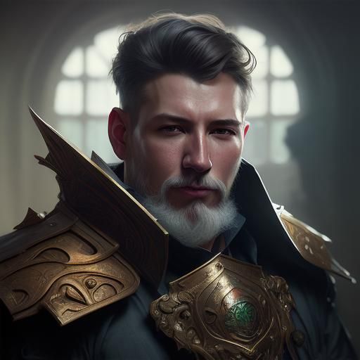 Detailed Fantasy Guard Portrait in Unreal Engine 5