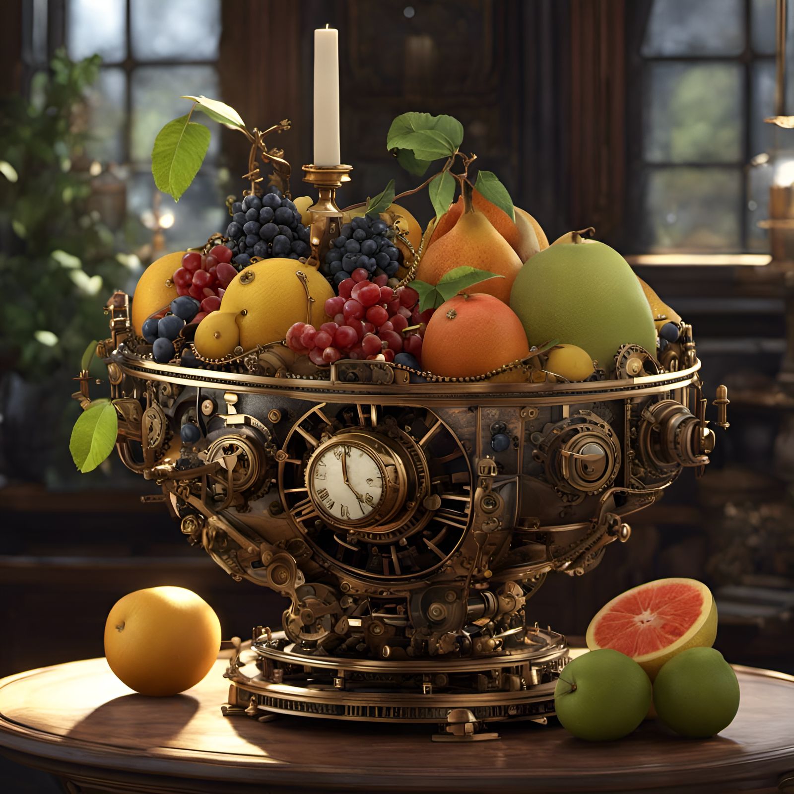 Steampunk Fruit Bowl