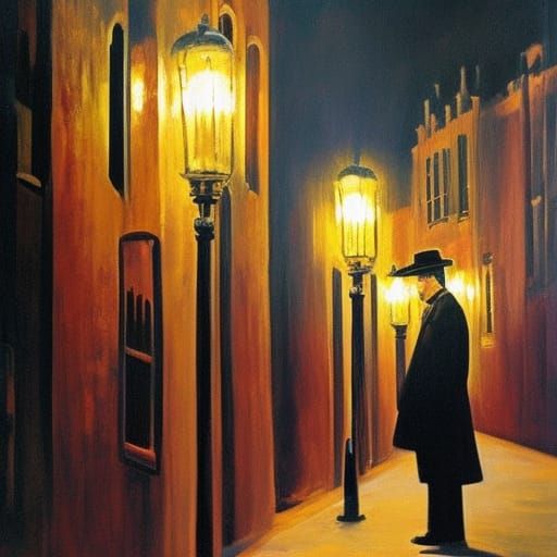 Dark Tango Cabaret in Surrealist Impressionism Style