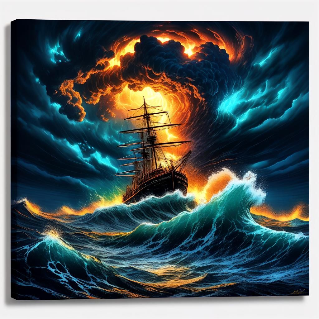 Dramatic Ocean Storm at Night in Ultra HD