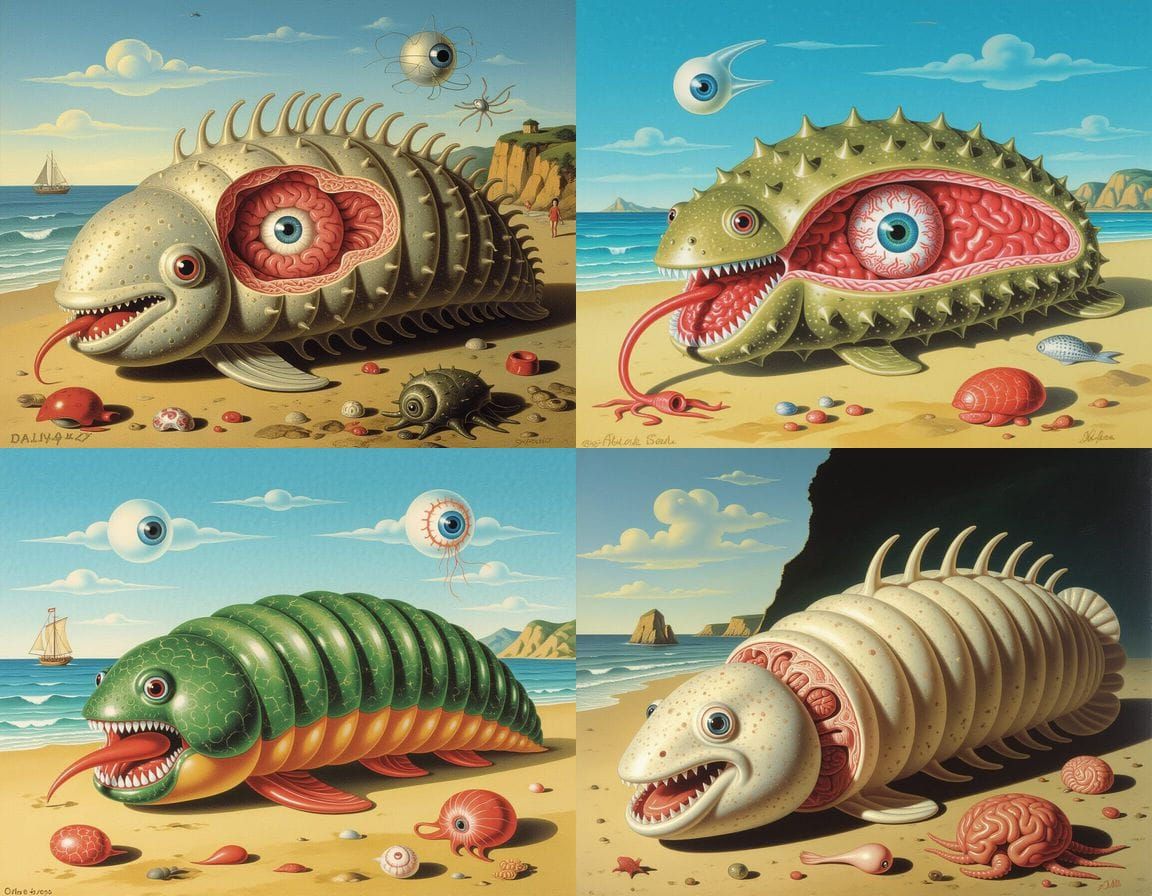 Surreal Meatotomy of a Sea Cucumber Whale Hybrid