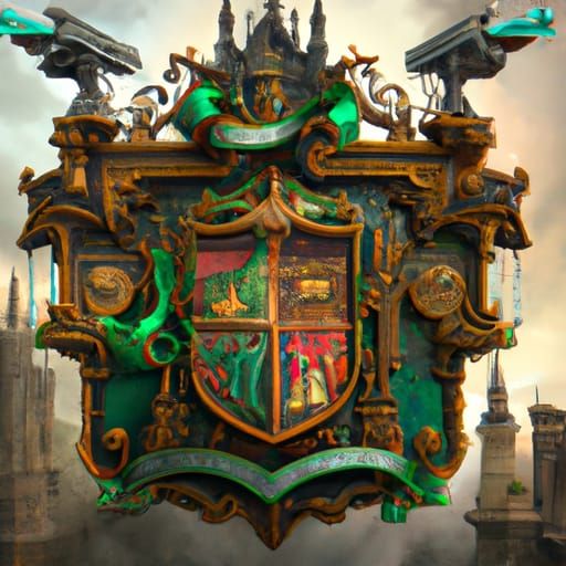Locksmith Coat of Arms with Medellin Symbols
