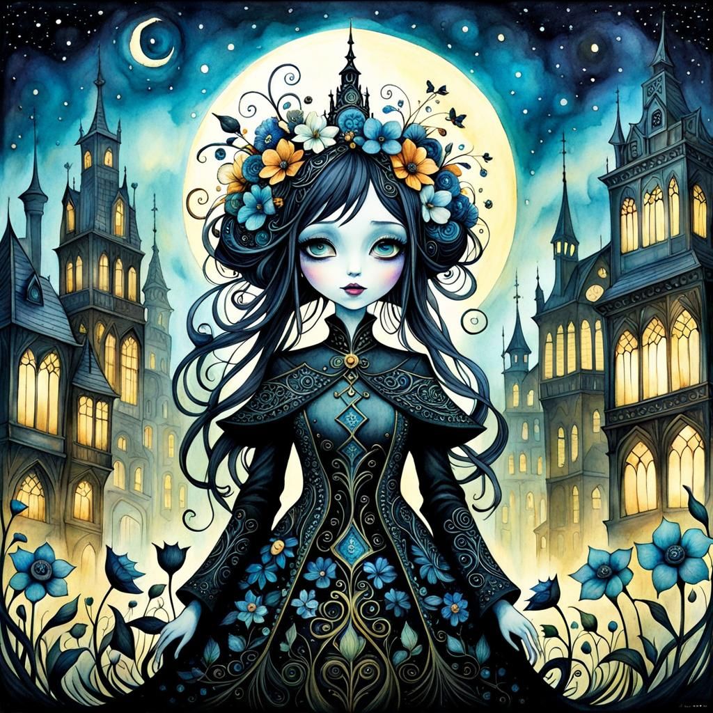 Flower Friends in Epic Bluegrass Watercolor